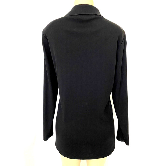 Exclusively Misook Black Jacket Cardigan Sweater Long Sleeve Knit Pocket… - Picture 3 of 4
